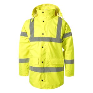 Fluo zimska jakna visoka vidljivost fluorescentna